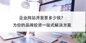 企业网站开发要多少钱？为你的品牌投资一站式解决方案缩略图